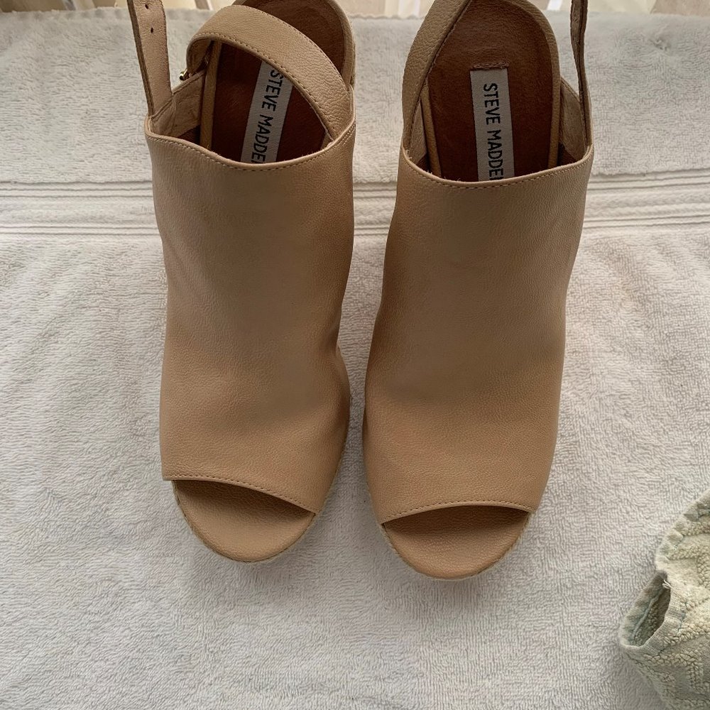 Steve Madden Tan PU Espadrilles